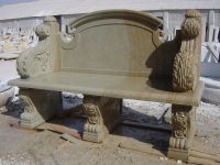 Nice hand carved garden stone bench
