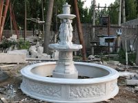 Large size of hand carved marble garden fountain