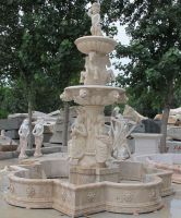 Huge garden stone fountain