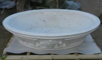 Beautiful hand carved marble bathtub