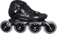 VNLA Carbon Competitive Inline Speed Skates Black 4X100mm Wheels Size 1-13