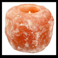 Natural Salt Tea Light Candle Holder