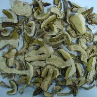 White and Brown Dried Sliced Porcini Mushrooms