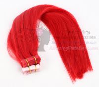 Flat Tape-in Skin Weft Hair Red