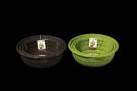 Sell round shape pp plastic vegetable basket storage sieve