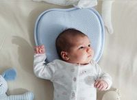 Heart Shape Sponge Newborn Infant Head Support Cushion Organic Children Flat Memory Foam Baby Head Shaping