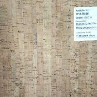 Hot gold pattern cork cloth slubby pattern cork fabric