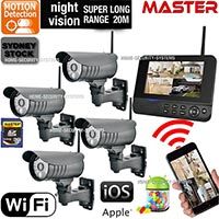 Wireless Security Cameras System IP Outdoor CCTV WIFI Home Remote Monitoring