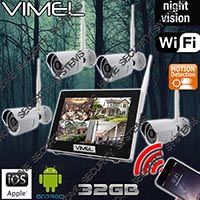 Wireless Security Cameras System 32GB WIFI IP CCTV Farm Home Remote Phone View