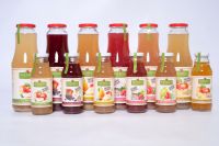 Fruit Juices, natural, organic, Apple juice Apple-pear juice, Apple-strawberry juice, Apple-aronia juice, Apple-raspberry, Apple-ginger juice