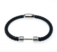 Dumbell Leather Bracelet