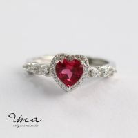 s925 silver Ring Ruby Ring