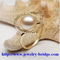 Sell Golden Pearl Rings Diamonds Yellow Gold Wedding Jewelry