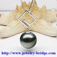 Sell Tahitian Black Pearl Pendants White Gold Anniversary Jewelry