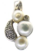Sell silver jewelry pearl pendant