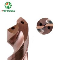 WTFTOOLS 2 flutes 5xD 12mm Tungsten Carbide Drill Bits For Aluminum High efficiency Drilling With Inner Coolant Hole
