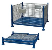Foldable collapsible stackable stacking pallet stillage storage logistic transportation cage container box made in China