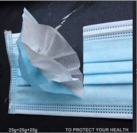 Hot selling adjustable 3 ply soft non woven fabric face mask
