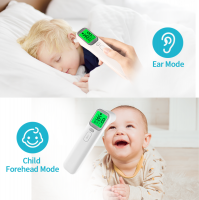 2019 new item ear and forehad 4 modes infrared thermometer with digital LCD display AOJ-20A