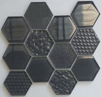 Sell Waterjet Glass Mosaic - MD-1213HEXMS1P
