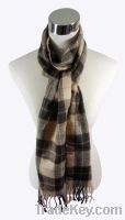 Sell100% acrylic checked scarf