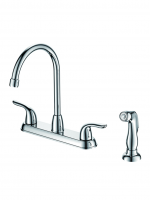 Two Handle Kitchen Faucet with Side Sprayer