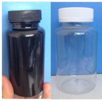 High Quality Black Capsule Medicine 150ml -400cc Plastic Pill Bottle