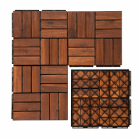 Wood decking tiles