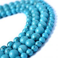 Round Gemstone Natural Stone Beads Necklace Bracelet for Jewelry Making DIY Wholesale Manufacturer