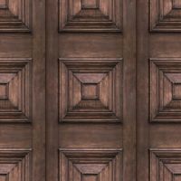 Dark Oak Victorian Panelling Wallpaper