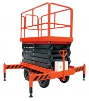 Hydraulic Hand Push Manual Moving Mobile Towable Scissor Lift for Aerial Work