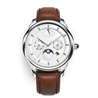 Minimalist Watches Men Wrist Quartz Luxury Japan Movt Moonphase Watch