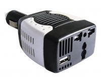 12V dc to ac 220v  75W car power inveter , car charger with USB