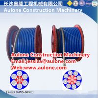 EP6XK36WS-IWRC plastic coated wire rope for mining, Dragline