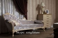 Luxury Classic Modelled After an Antique Kingbed Wooden Furniture Beauty  Living room furniture Chaise Lounge