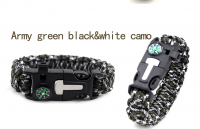 Use Daily Gift Items Outdoor Accessories Wrist Bangles, Hot Wholesale Camping Hiking Army Quick Buckle Nylon Bangle