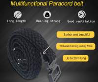 New Design Survival Camping Hiking Paracord Belt, Multifunctional Camping Multipurpose Gadget Military Survival Men Belt