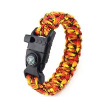 Cheap Camping Equipment Adjustable Paracord Bracelets, Wholesale Outdoor Paracord Bracelet Survival Bracelet