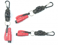 Paracord key chain carried with mini LED lights