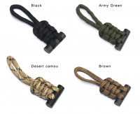 Water-Proof Resistant Survival Dual Analog-Digital paracord keychain