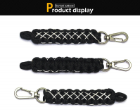 Zinc alloy material paracord key chain in multiple formats and color matching