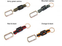 New Arrival outdoor activities military standard survival camping paracord keychain