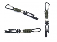 Outdoor Survival Paracord  Men's Sport Hiking tool card paracord keychain