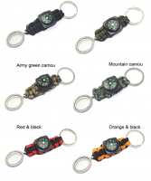 EMAK Survival Gear Multi-functional  paracord keychain with gift