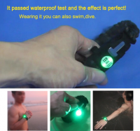 Creative and practical double storage box bracelet with mini compass /thermometer/LED light for camping