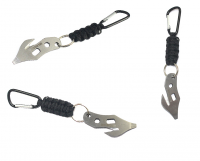 Creative 550 paracord key chain with personalized tool card for hiking/camping/outdoor survive