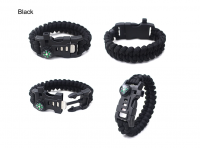 Plastic buckle paracord bracelet with compass for daily use/ camping/hiking