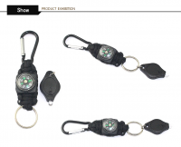 Paracord Rope Keychain Carabiner Nylon Lanyard Keychain Clip Gear Outdoor Sports Kit