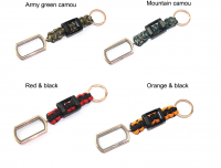 Mini-portable multi-purpose military paracord key chain
