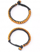 Custom Paracord Bracelet Cobra Weave - Adjustable Knot - EDC - Military - Mens Bracelet